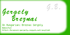 gergely breznai business card